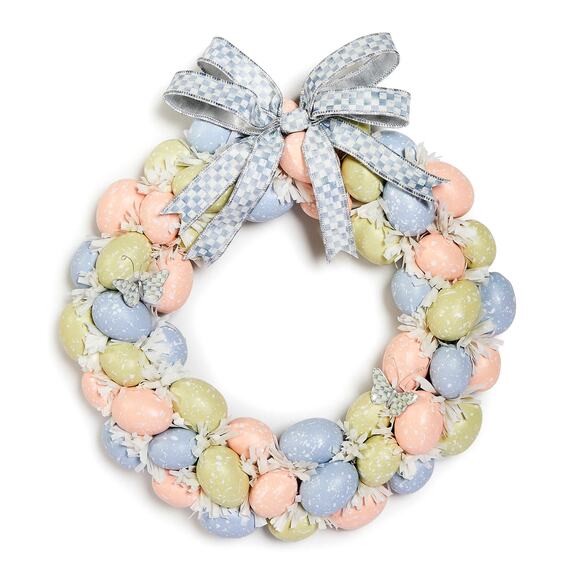 Brand New Mackenzie-Childs MacKenzie-Childs Cameo Egg 15" Wreath - Picture 3 of 3